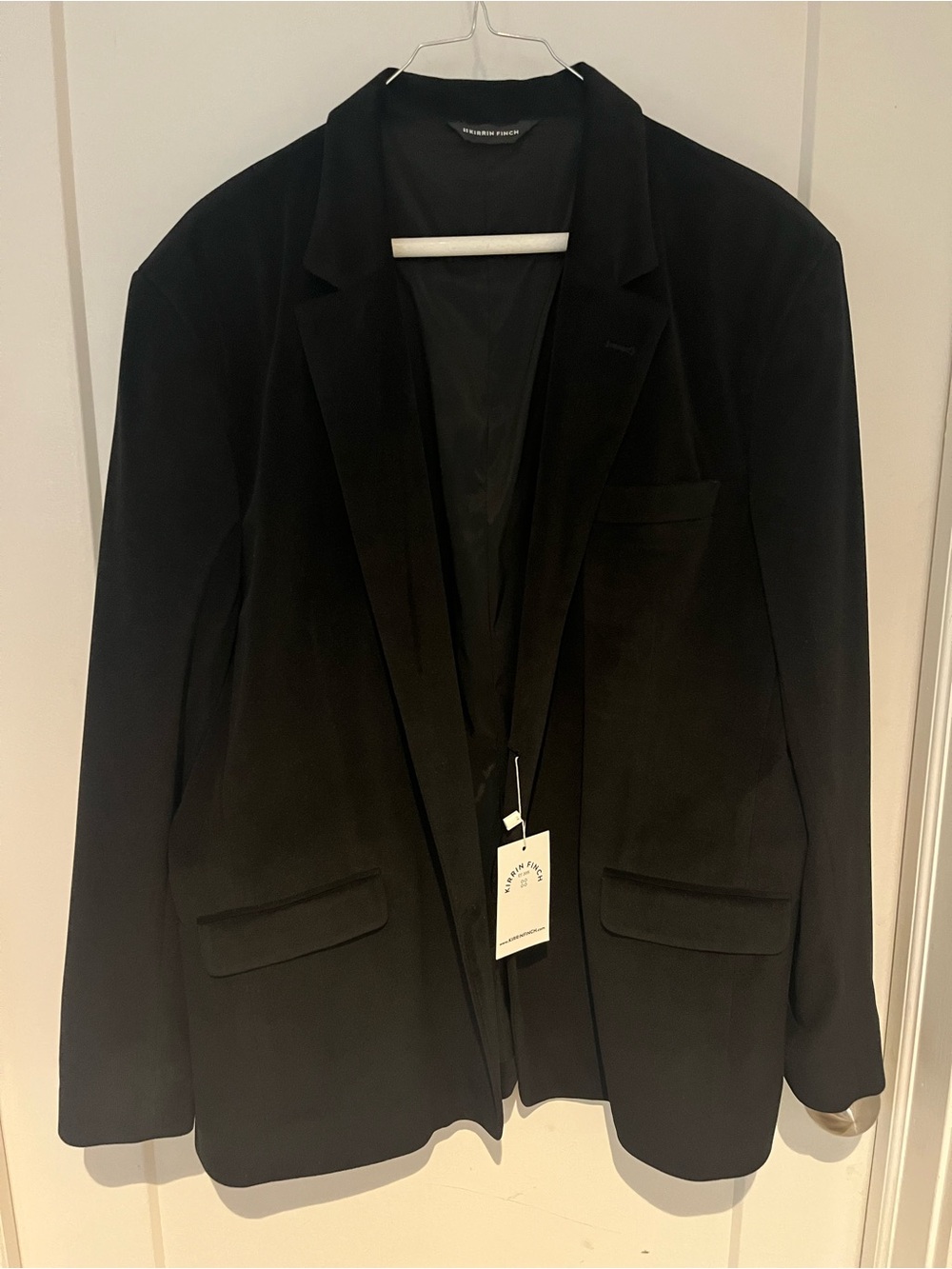 Kirrin Finch Black Velvet Blazer Jacket